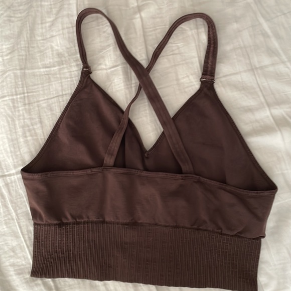 FREE PEOPLE  Good Karma Crop Tank brown M/L nwot - Picture 5 of 6